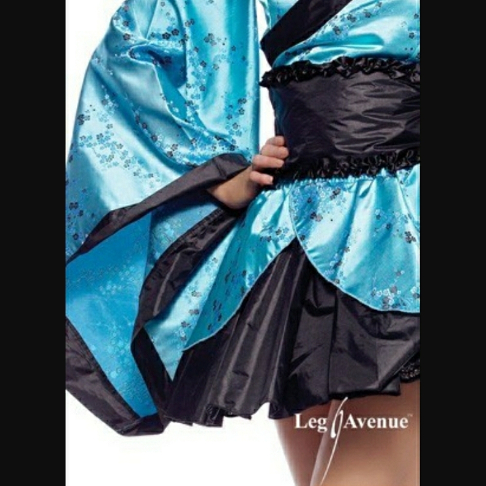 Size M/L Sexy Geisha Halloween Costume Japanese Dress Womens - Picture 4 of 9